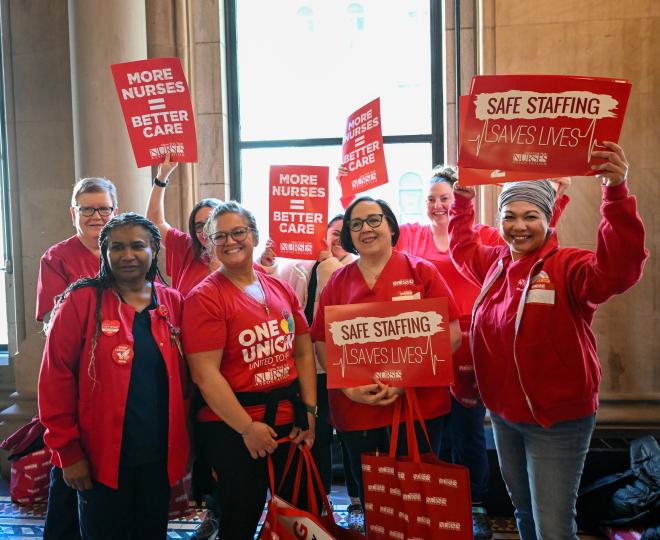 Nurses lobby in Albany