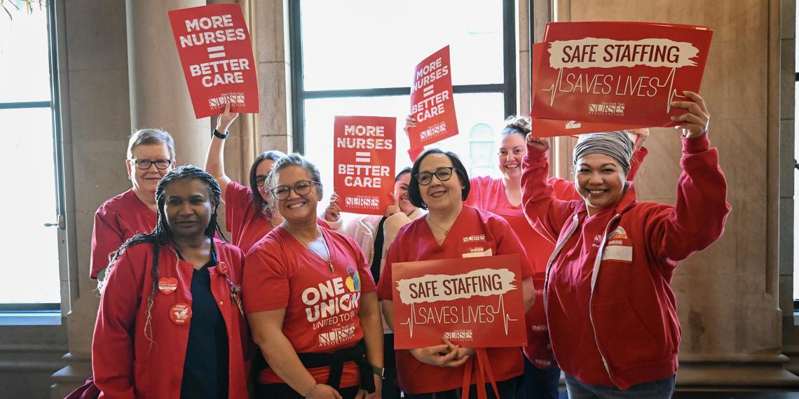 Albany Med Nurses in State Capitol Lobbying for Safe Staffing, May 2024