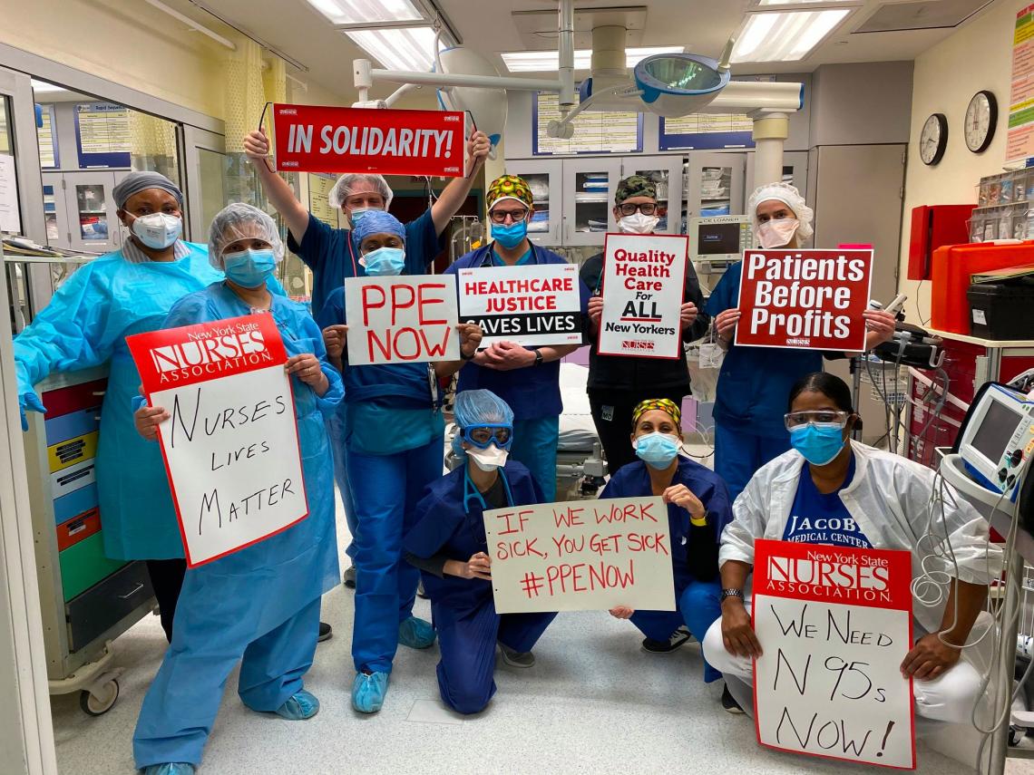 H+H Jacobi nurses demand PPE during first wave of COVID-19