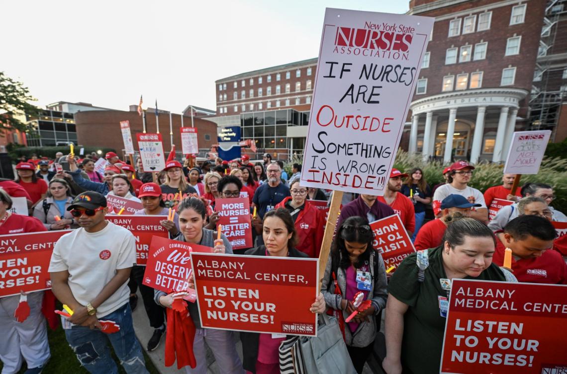 Albany Med Picket Aug 2024