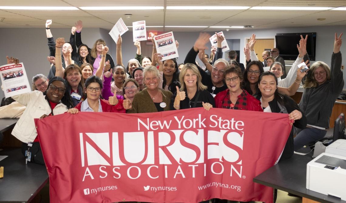 Huntington Nurses Vote to Join NYSNA Celebration