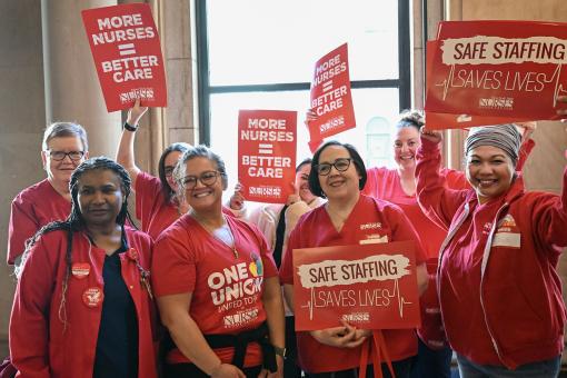 Albany Med Nurses in State Capitol Lobbying for Safe Staffing, May 2024