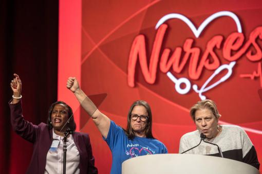 RWJH USW Nurse Leaders Join NYSNA at Convention 2023 