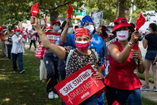 Northwell LIJ Valley Stream Nurses Rally for Safe Staffing