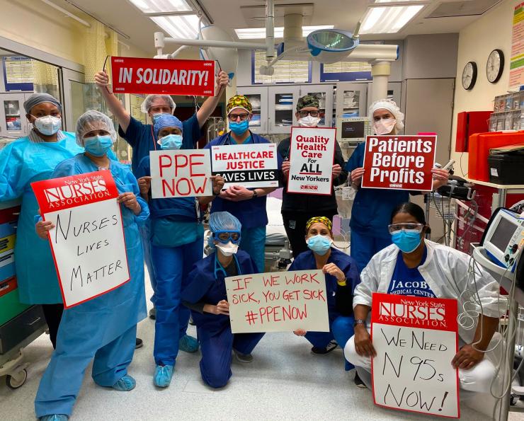 H+H Jacobi nurses demand PPE during first wave of COVID-19