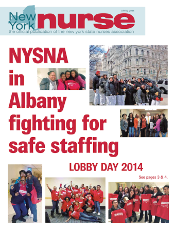 NY Nurse April 2104 Cover