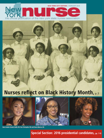 NY Nurse February 2016 Cover