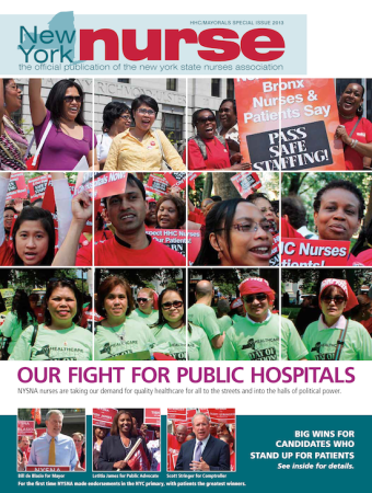 NY Nurse HHC/Mayorals 2013 Cover