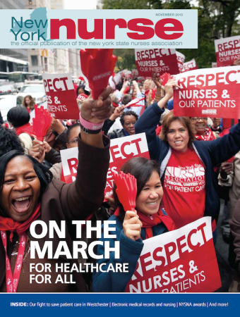 NY Nurse November 2013 Cover