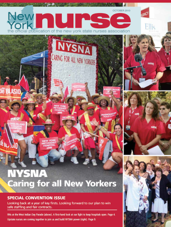 NY Nurse October 2013 Cover