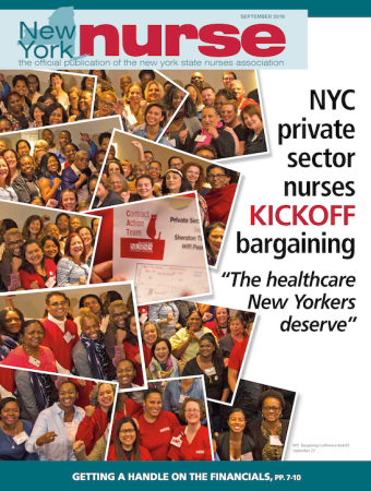 NY Nurse September 2018 Cover