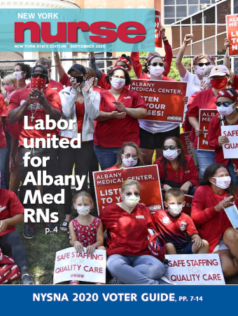 NY Nurse September 2020 Cover