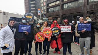 NYSNA in Solidarity with CIR at Woodhull