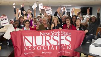 Huntington Nurses Vote to Join NYSNA Celebration