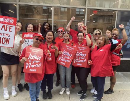 Gracie Square Hospital Nurses Rally for a Fair Contract with Safe Staffing