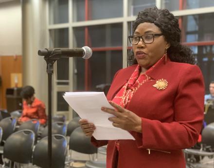 Flandersia Jones testifies at MRT public hearing